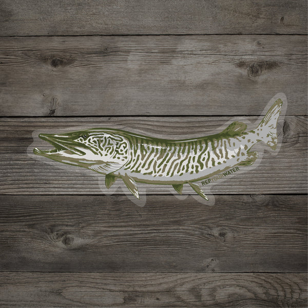 Rep Your Water Musky Artist's Reserve Sticker