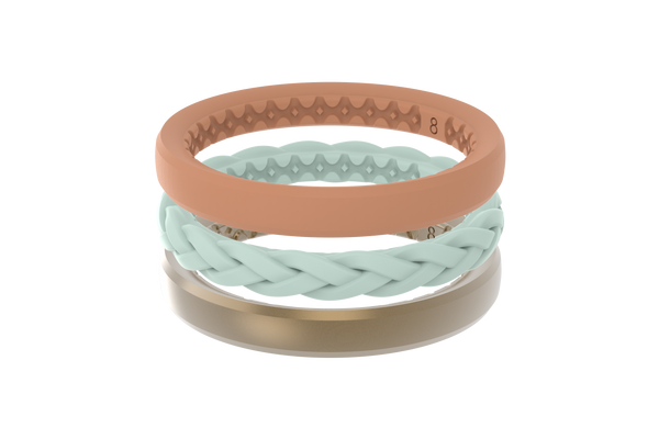 Groove Life Gold Coast Stackable Silicone Rings