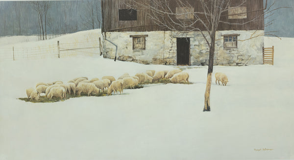 Robert Bateman - Winter Barn - Fine Art Print