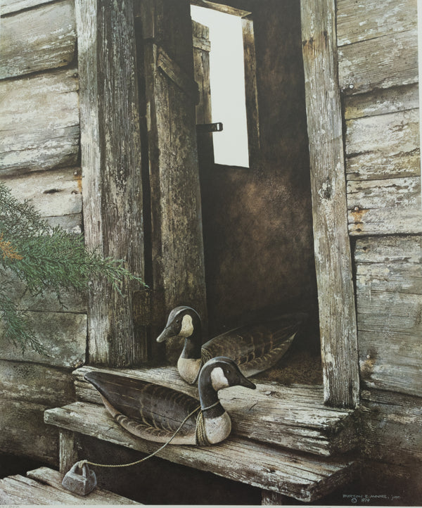 Burton E. Moore, Jr. - Ward Brothers Canadas at Crisfield - Fine Art Print