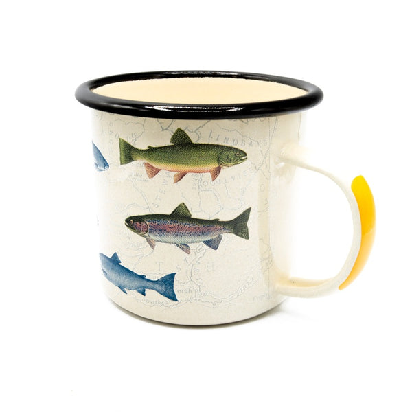 Enamel Mug with Fish