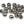 Hareline Slotted Tungsten Beads
