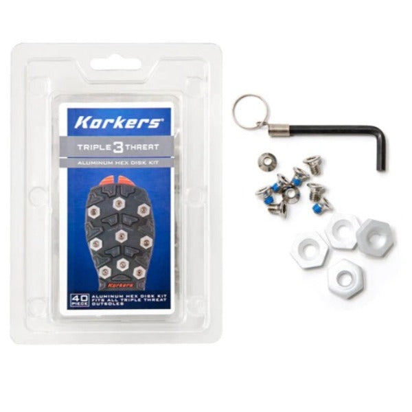 Korkers Triple Threat Replacement Aluminum Hex Disc Kit