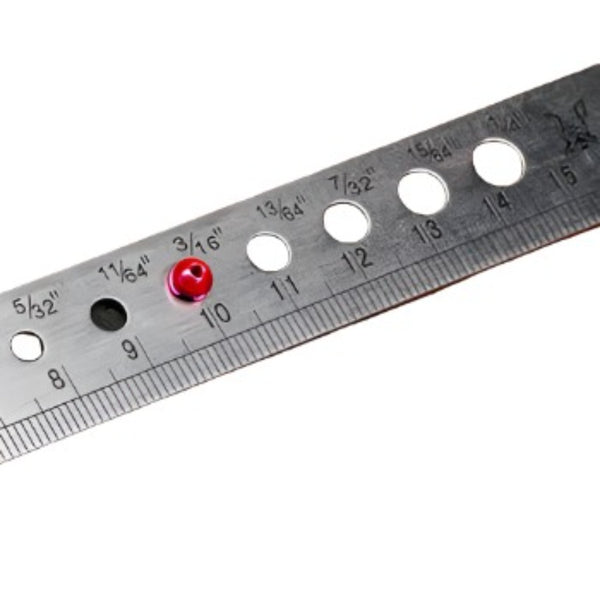 Hareline Bead Sizer and Measuring Ruler