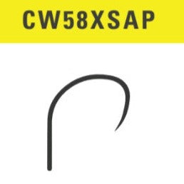 Mustad Heritage CW58XSAP Barbless Curved Wide Gap Dry Fly Hooks