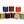 A group of stacked spools of danville acetate floss, in a variety of colors, on a white background.