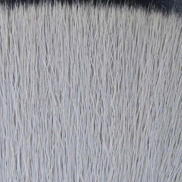 Close-up of grey Fly Men Fish Skull Faux Bucktail synthetic fly tying material.