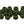 A large group of mottled olive cyclops tungsten beads for fly tying on a white background.