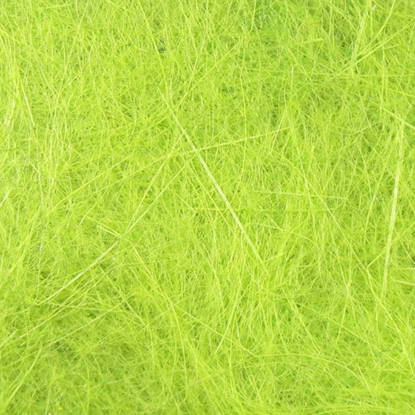 close up loose hareline dubbin rabbit hair dubbing light olive