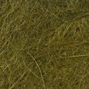 close up loose hareline dubbin rabbit hair dubbing olive brown