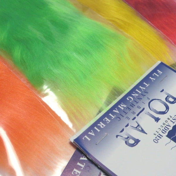 A close-up view of a group of Just Add H2O Polar Fiber in various  bright colors.