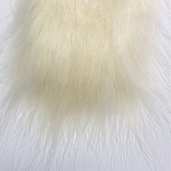 Cream H2O Premium Craft Fur for use in fly tying on a white background.