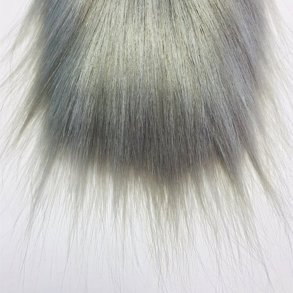 Grey H2O Premium Craft Fur for use in fly tying on a white background.