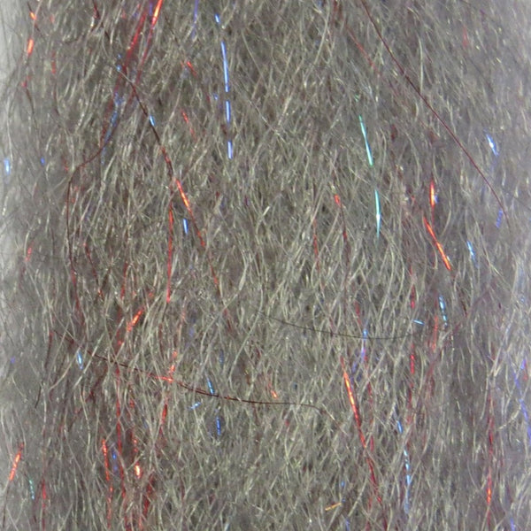 Bleeding grey color close-up image of Just Add H2O Steve Farrar's Flash Blend fly tying material.