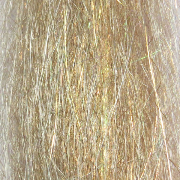 Mullet brown color close-up image of Just Add H2O Steve Farrar's Flash Blend fly tying material.