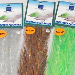 Group of packaged Just Add H2O Translucy Fly Brushes in a variety of colors fanned out.