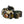 A rechargeable Nebo Mycro headlamp with an adjustable head strap, camouflage pattern, and an illuminated front light on a white background.