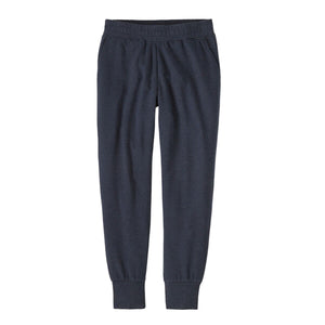 Smolder blue Patagonia Women's Ahnya Pant on a white background.