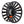 Extra spool for Redington Behemoth Fly Reel in black showing the side with handle on a white background.