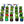 A collection of spools of UNI Standard Fly Tying Thread 8/0 in various colors arranged on a white background.