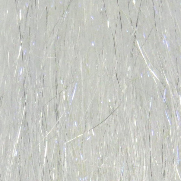 Silver belly white color close-up image of Just Add H2O Steve Farrar's Flash Blend fly tying material.