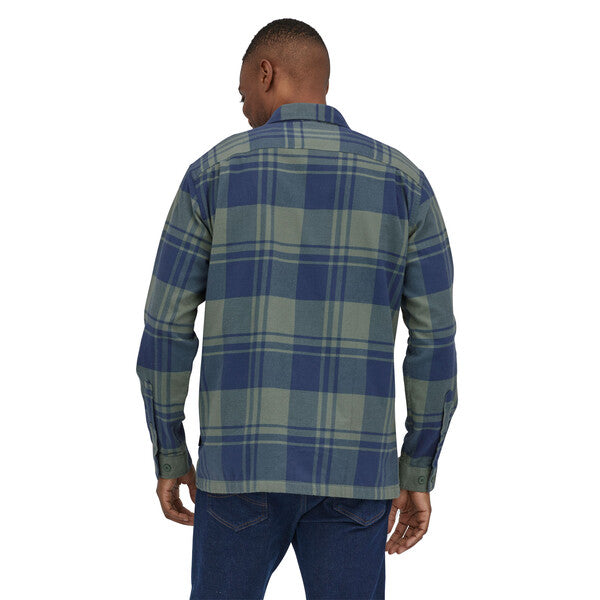 Patagonia Men's Long Sleeved Organic Cotton Midweight Fjord Flannel Shirt (Clearance)