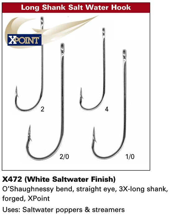 Daiichi X472 - Long Shank Saltwater Hook - X-Point