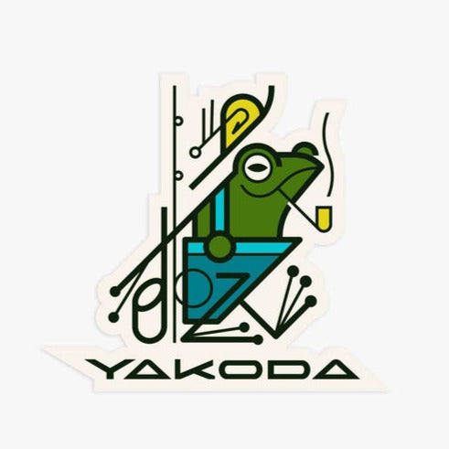Yakoda Peace Frog Sticker
